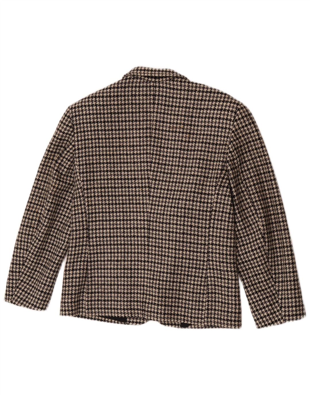 vintage Femme 2 Bouton Blazer Veste IT 44 Pied-de-poule Gris Moyen