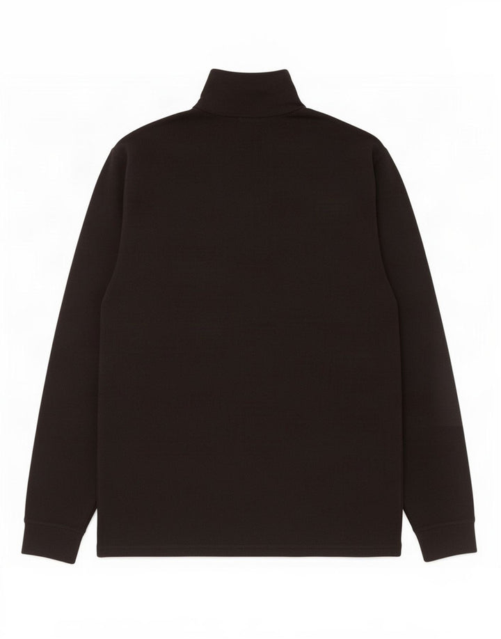 Brugi Pull polaire à col zippé pour homme XL Noir Polyester