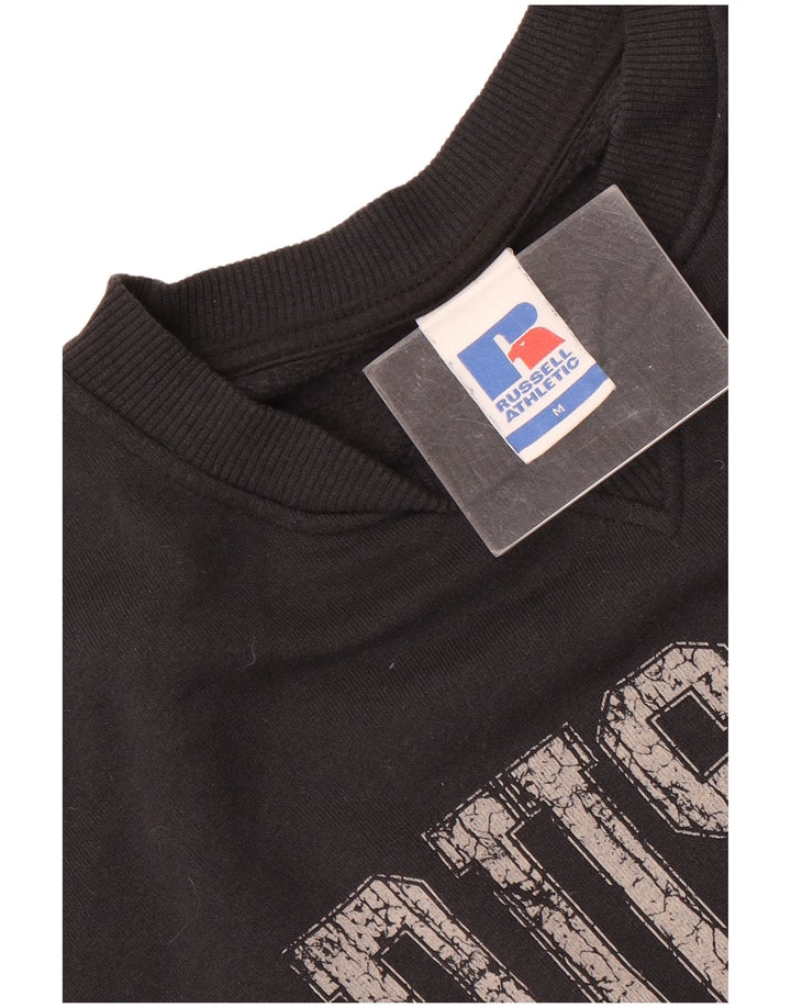 Russell Athletic Sweat-shirt graphique coupe ample pour homme Noir moyen