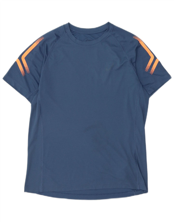 ASICS T-Shirt Homme Petit Bleu Polyester