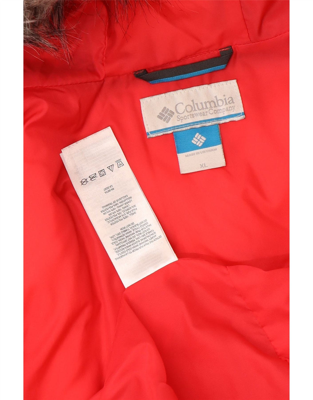 Columbia Veste matelassée à capuche pour femme UK 18 XL Noir Polyester