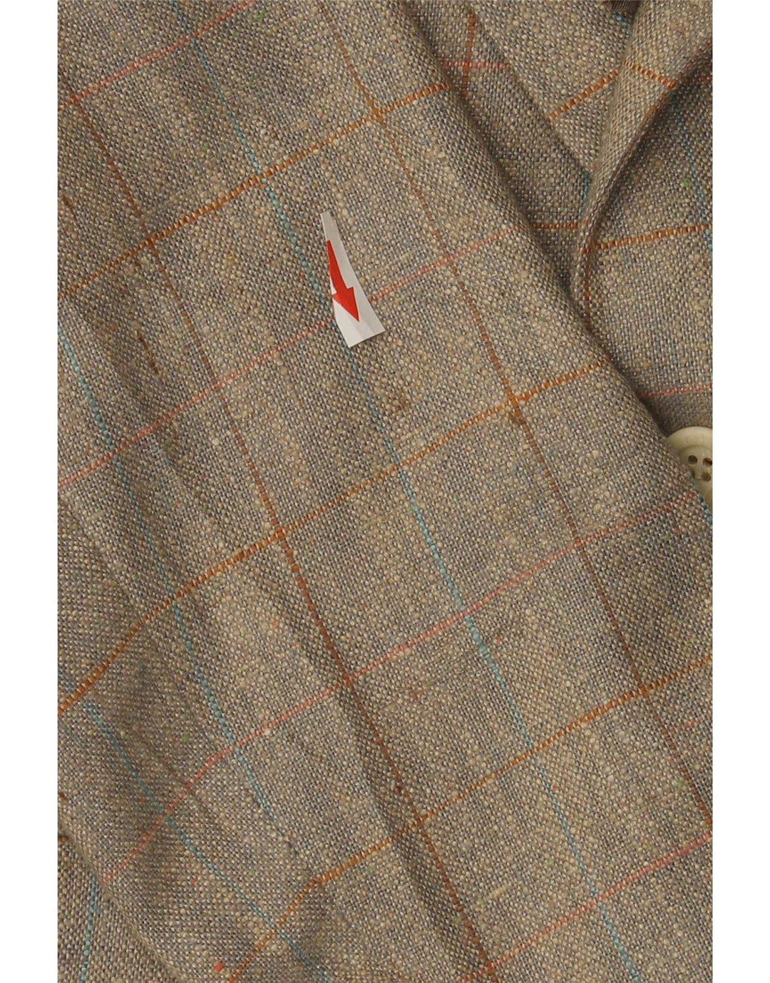Oakmont Veste blazer à 2 boutons pour homme Taille 39 Marron moyen à carreaux