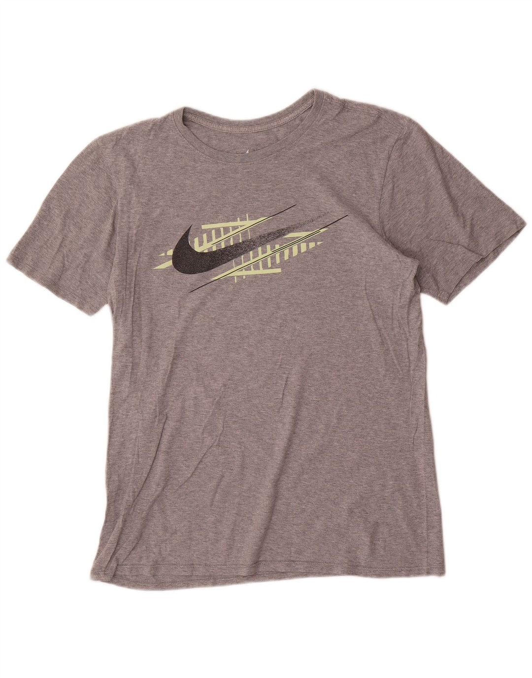 Nike T-Shirt Graphique Homme Gris Moyen Coton