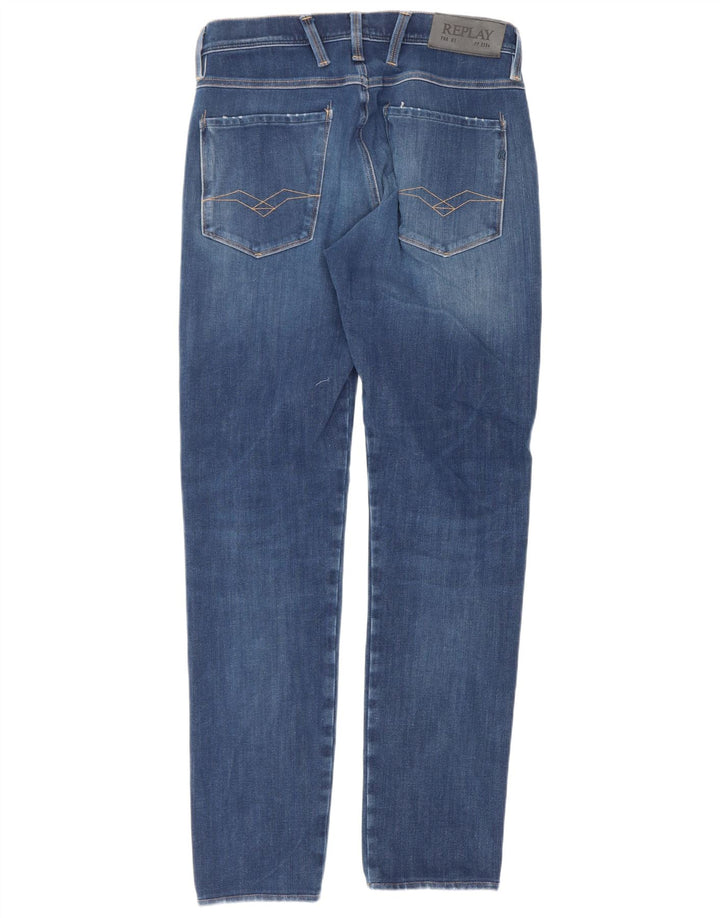 Replay Jean Slim Homme W28 L30 Bleu Coton