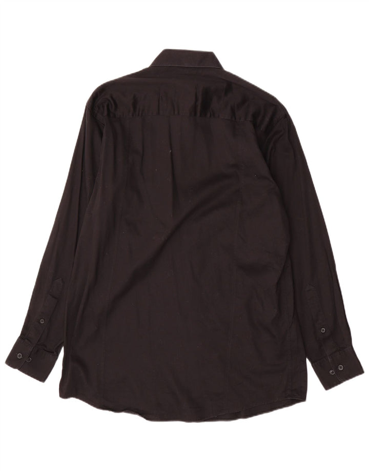 Calvin Klein Chemise Homme Taille 15 1/2 Coton Noir Moyen