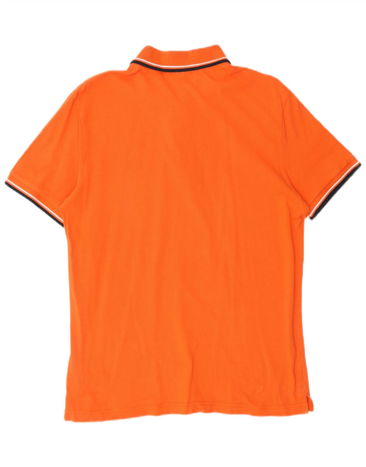 DIADORA Polo Homme Large Orange Coton