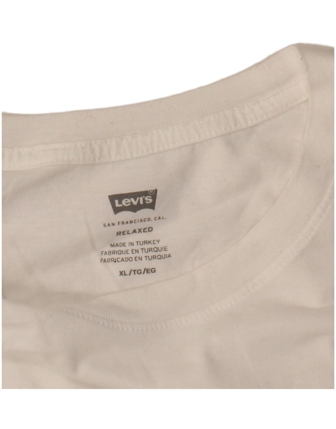 Levi's T-Shirt Relaxed Fit Graphic Homme Blanc XL