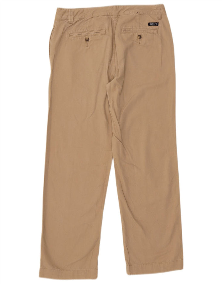 Chaps Pantalon Chino Droit Garçon Husky 11-12 Ans W29 L26 Coton Beige