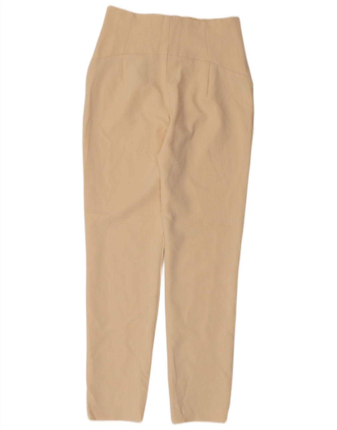 Zara Pantalon Skinny Femme Petit W26 L28 Beige Polyester