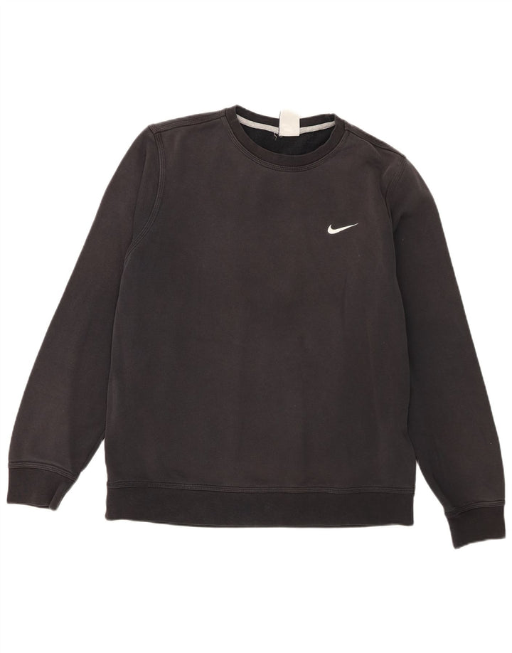 Nike Sweat-shirt pour homme en coton noir Taille L