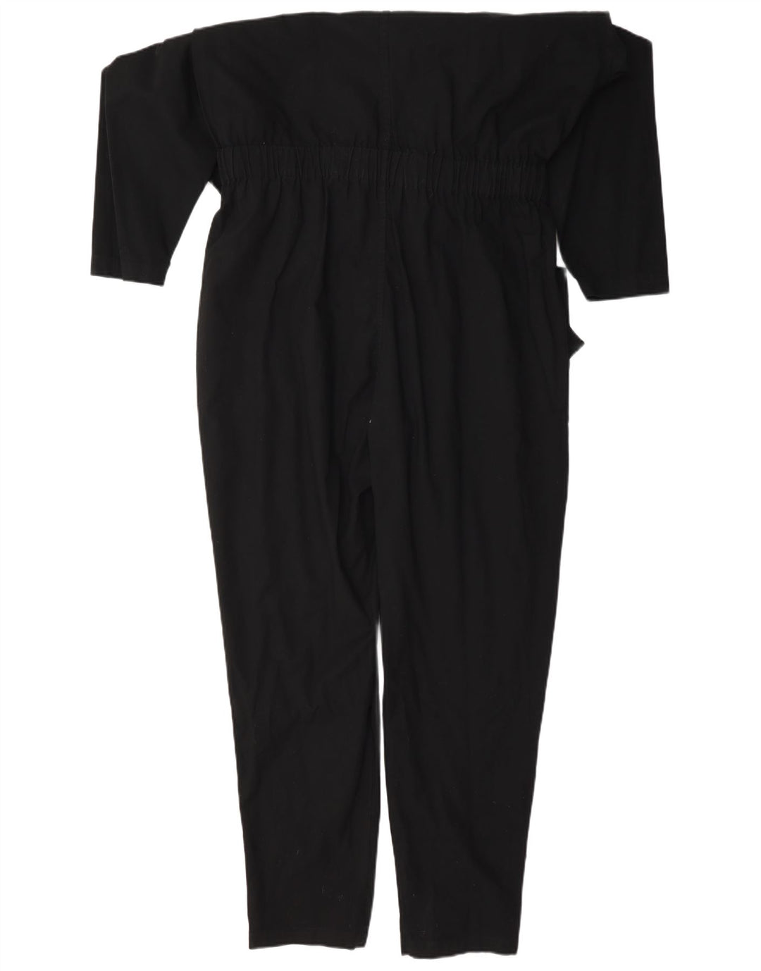 vintage Femme Manches Longues Combinaison IT 42 Moyen Noir Coton