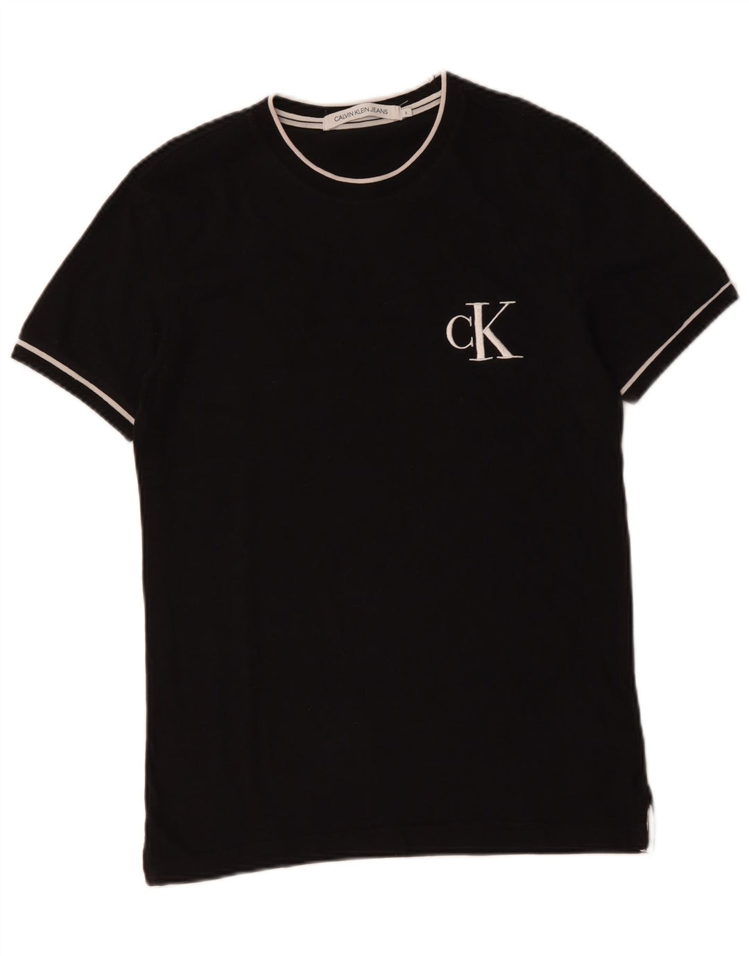 CALVIN KLEIN JEANS T-Shirt Homme Haut Petit Noir Coton