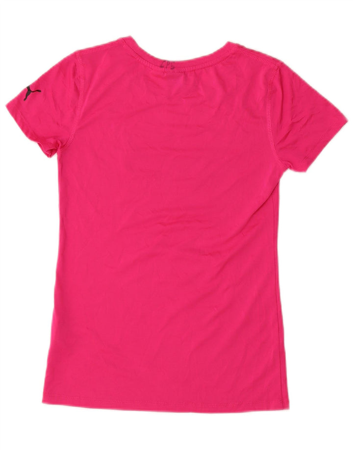 PUMA T-Shirt Graphique Fille 12-13 Ans Grand Rose Polyester