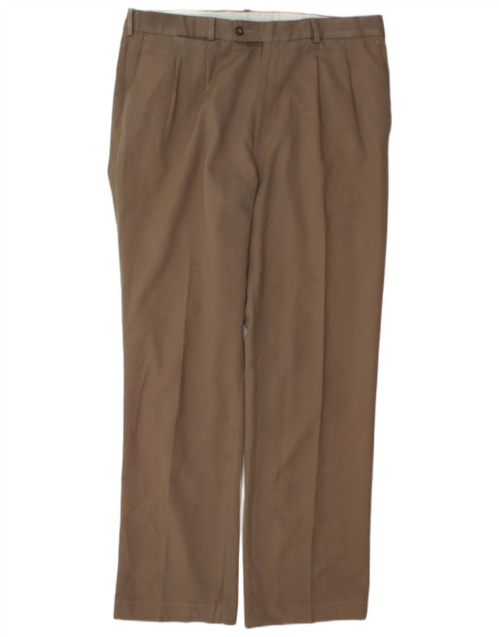Farah Pantalon de costume pour homme W36 L32 Beige