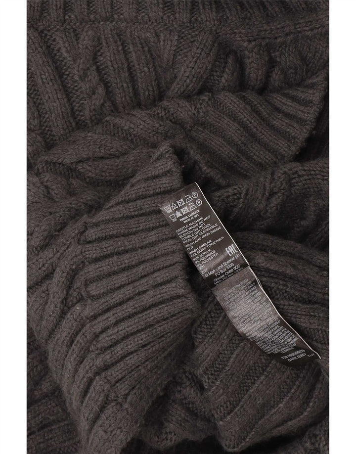 Marks & Spencer Débardeur surdimensionné pour femme UK 10 Small Gris Acrylique