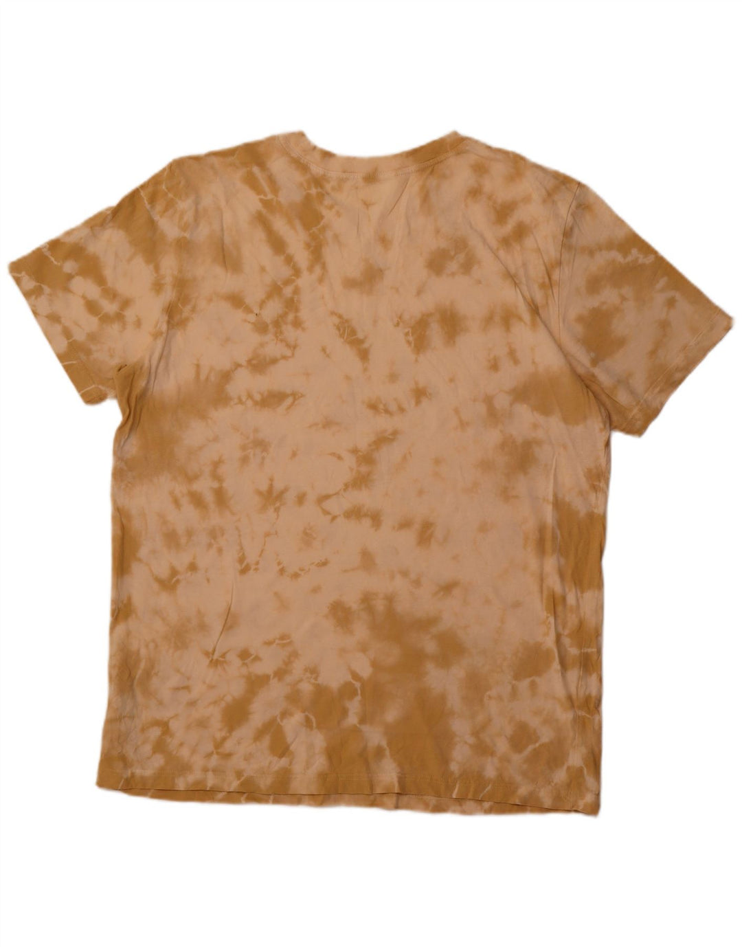 THE NORTH FACE T-Shirt Homme Top XL Marron Tie Dye Coton