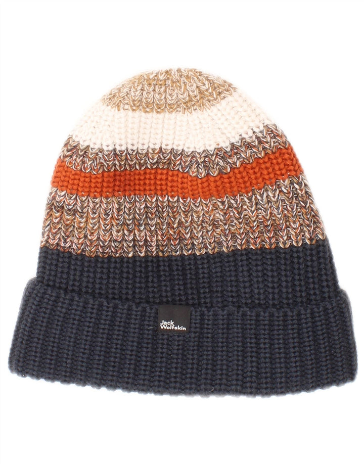 Jack Wolfskin Bonnet tricoté pour homme Taille unique Acrylique rayé multicolore