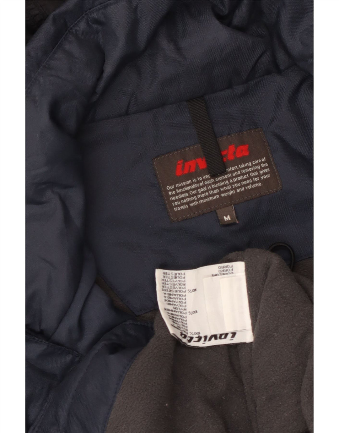 Invicta Veste coupe-vent à capuche pour homme UK 38 Bleu marine moyen Polyamide