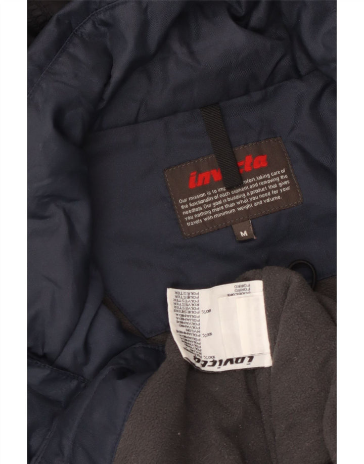 Invicta Veste coupe-vent à capuche pour homme UK 38 Bleu marine moyen Polyamide