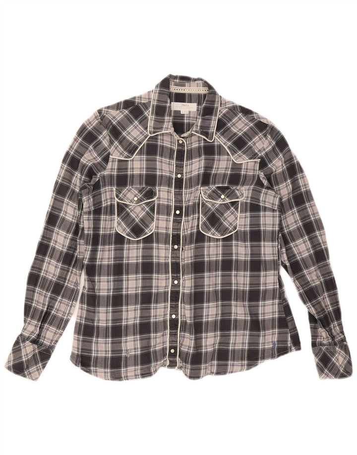 Marlboro Classics Chemise Femme IT 46 Grand Carreau Noir
