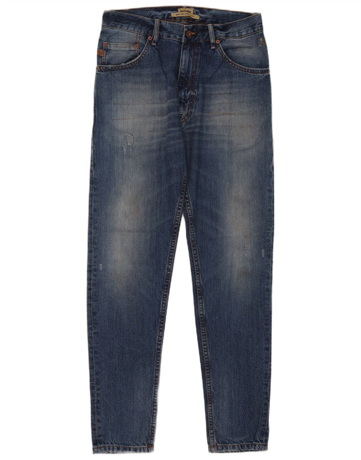 UNIFORM Jean ample effet vieilli pour homme W30 L30 Bleu