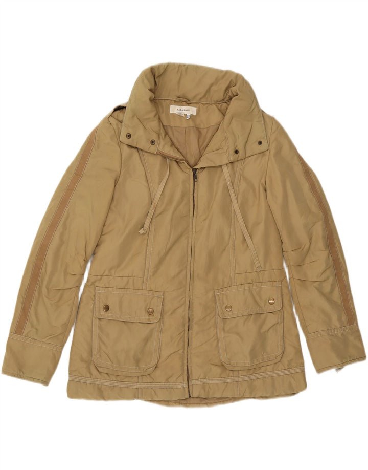 Zara Veste matelassée pour femme UK 18 XL Nylon beige