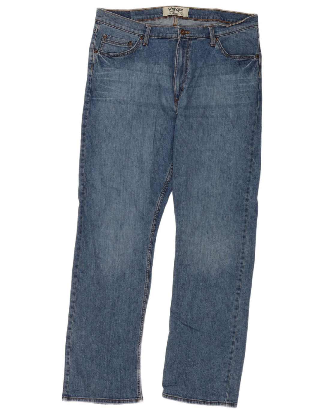 Wrangler Jean droit homme W36 L32 bleu coton