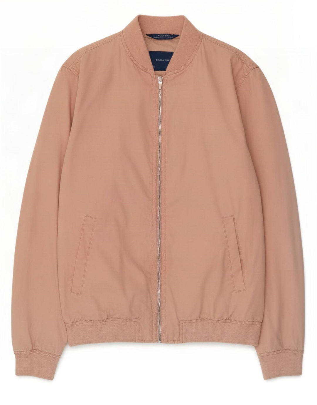 Zara Bomber Jacket Homme UK 38 Rose Moyen