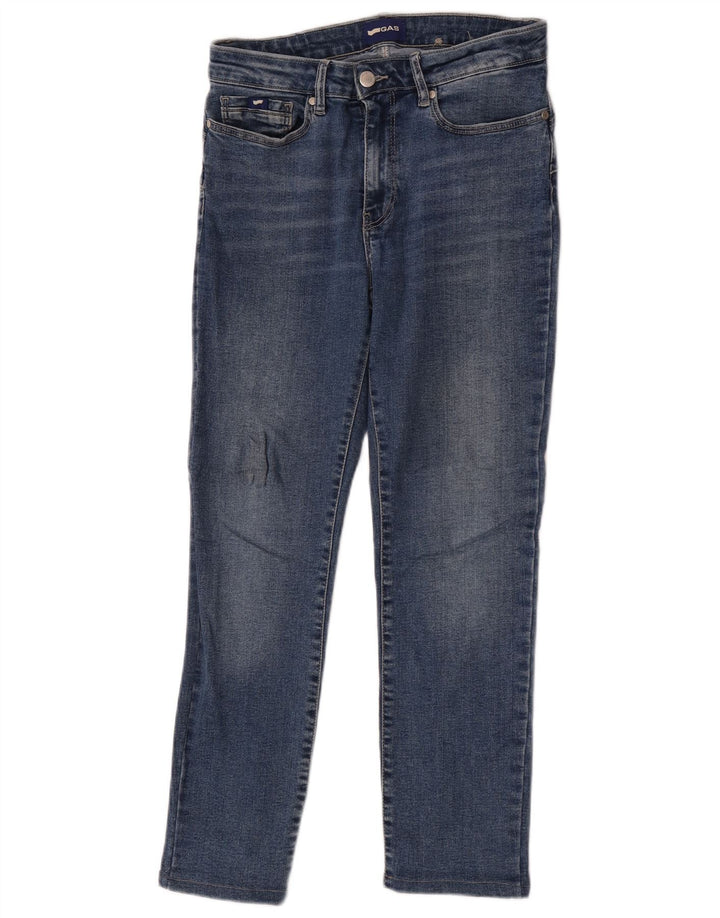 Gas Jean Slim Femme W27 L26 Bleu Coton