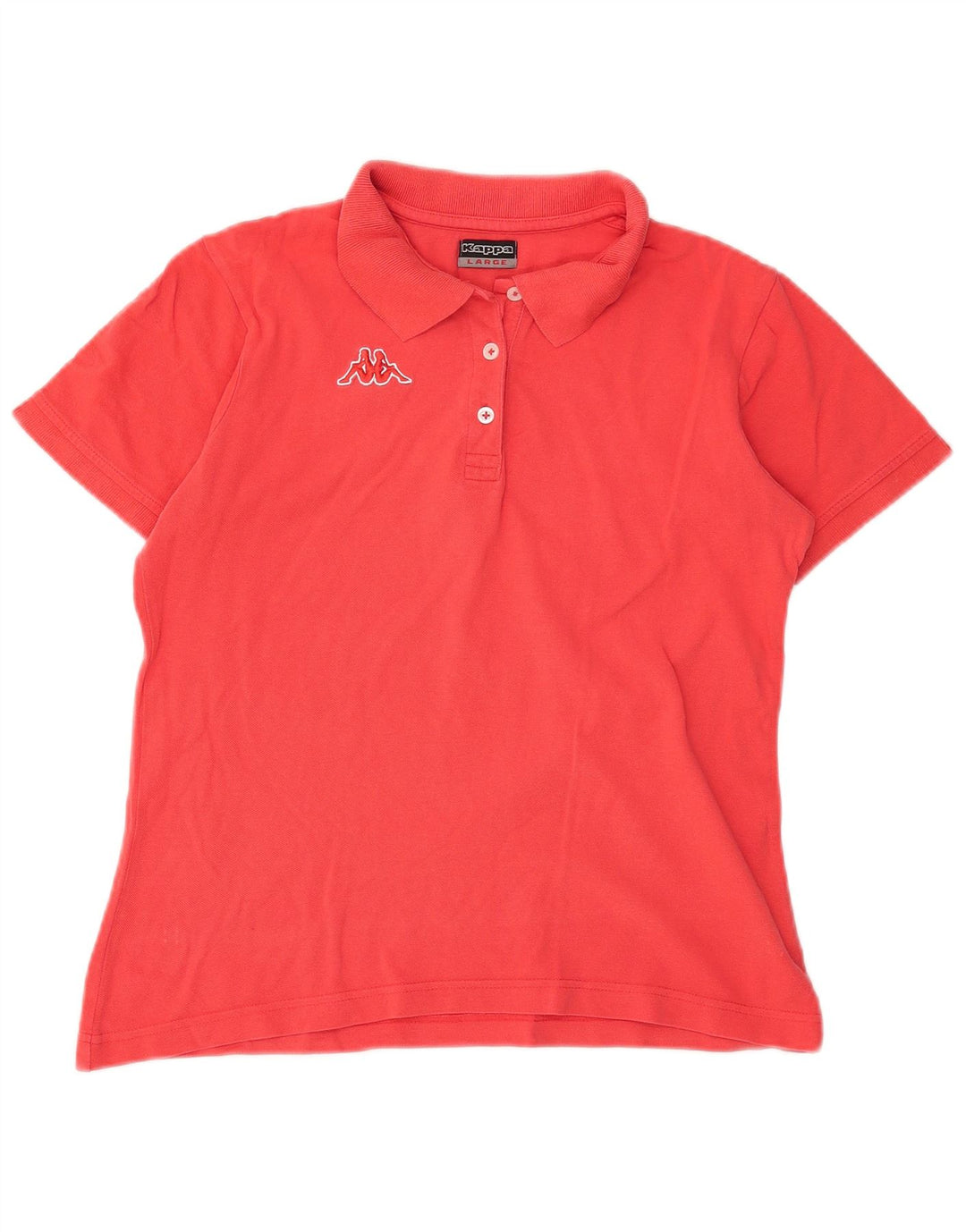 Kappa Polo Femme UK 16 Large Rouge Coton