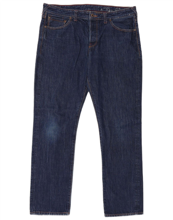JACK WILLS Jean Slim Homme W34 L32 Bleu Coton