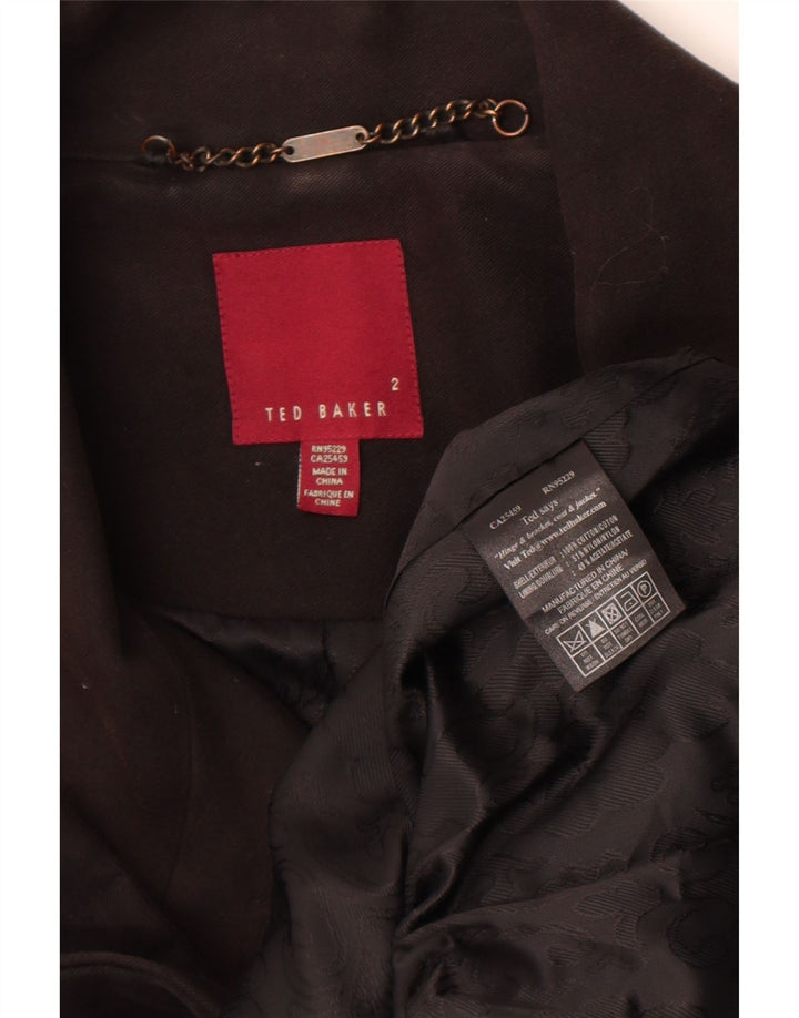 Ted Baker Caban femme taille 2 petit coton noir