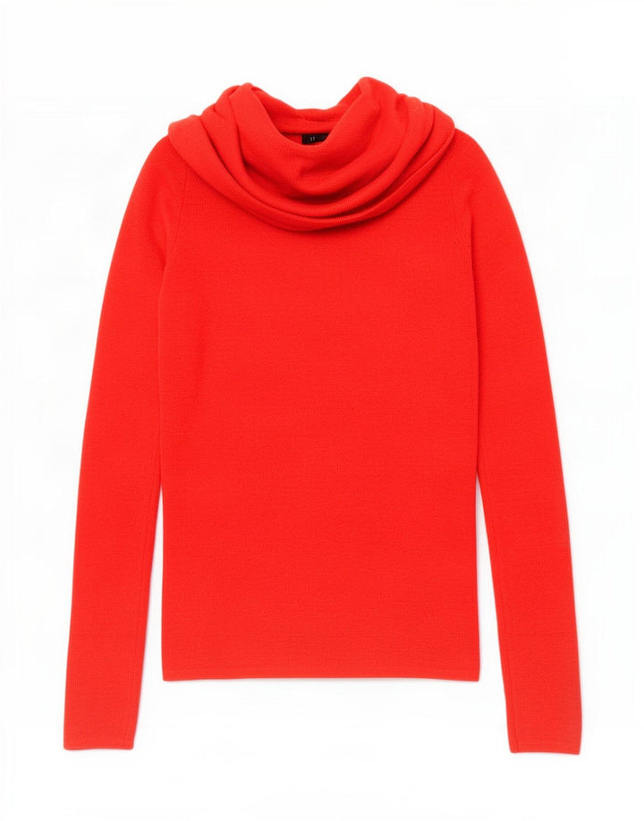 Zara Pull col roulé pour femme UK 8 Small Rouge