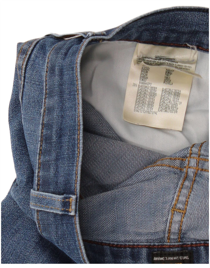 Lee Jean Court Femme W36 L26 Bleu Coton