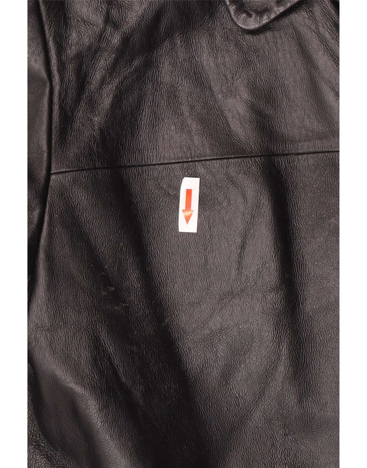 Conbipel Veste En Cuir Femme IT 44 Moyen Noir