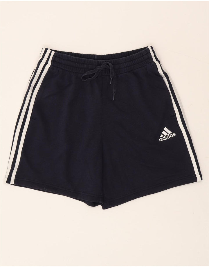 Shorts de sport pour hommes Adidas Taille Medium Bleu marine Coton