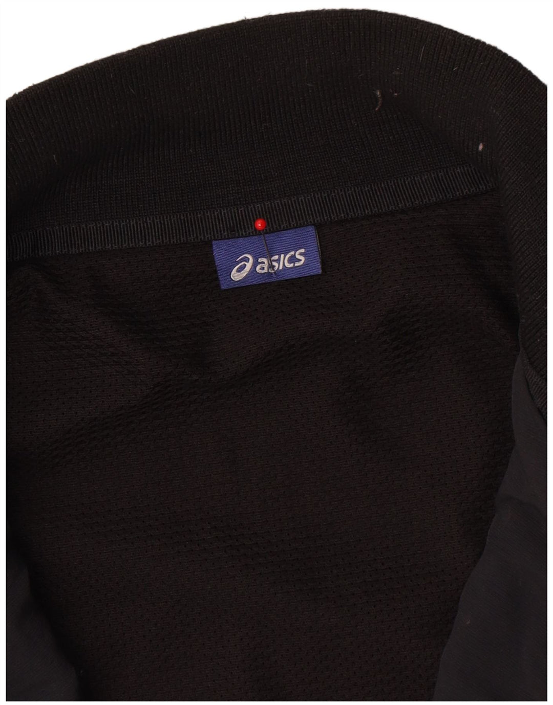 Asics Veste de survêtement pour homme Large Noir Colorblock Polyamide