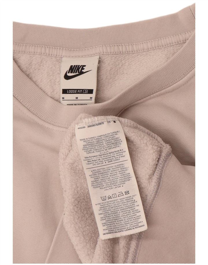 Nike Sweat-shirt pour femme UK 14 en coton color block beige moyen