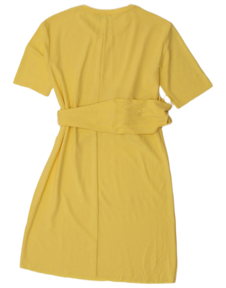 Zara Robe fourreau pour femme UK 10 Petit Jaune
