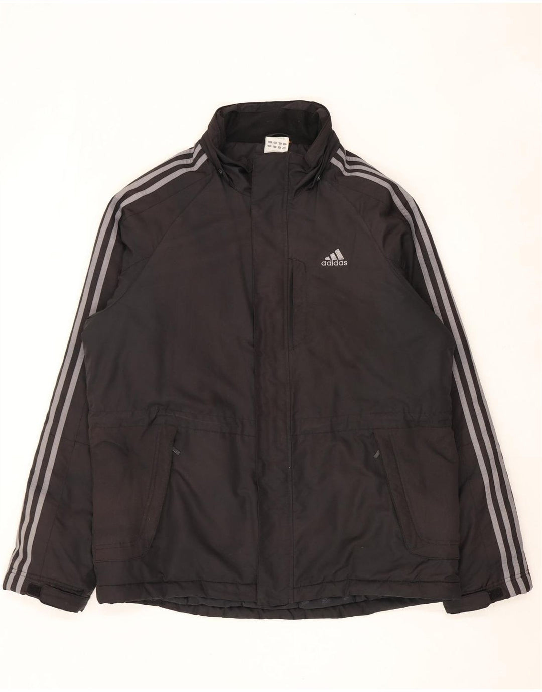 ADIDAS Veste coupe-vent pour hommes UK 40 Large Noir Polyester