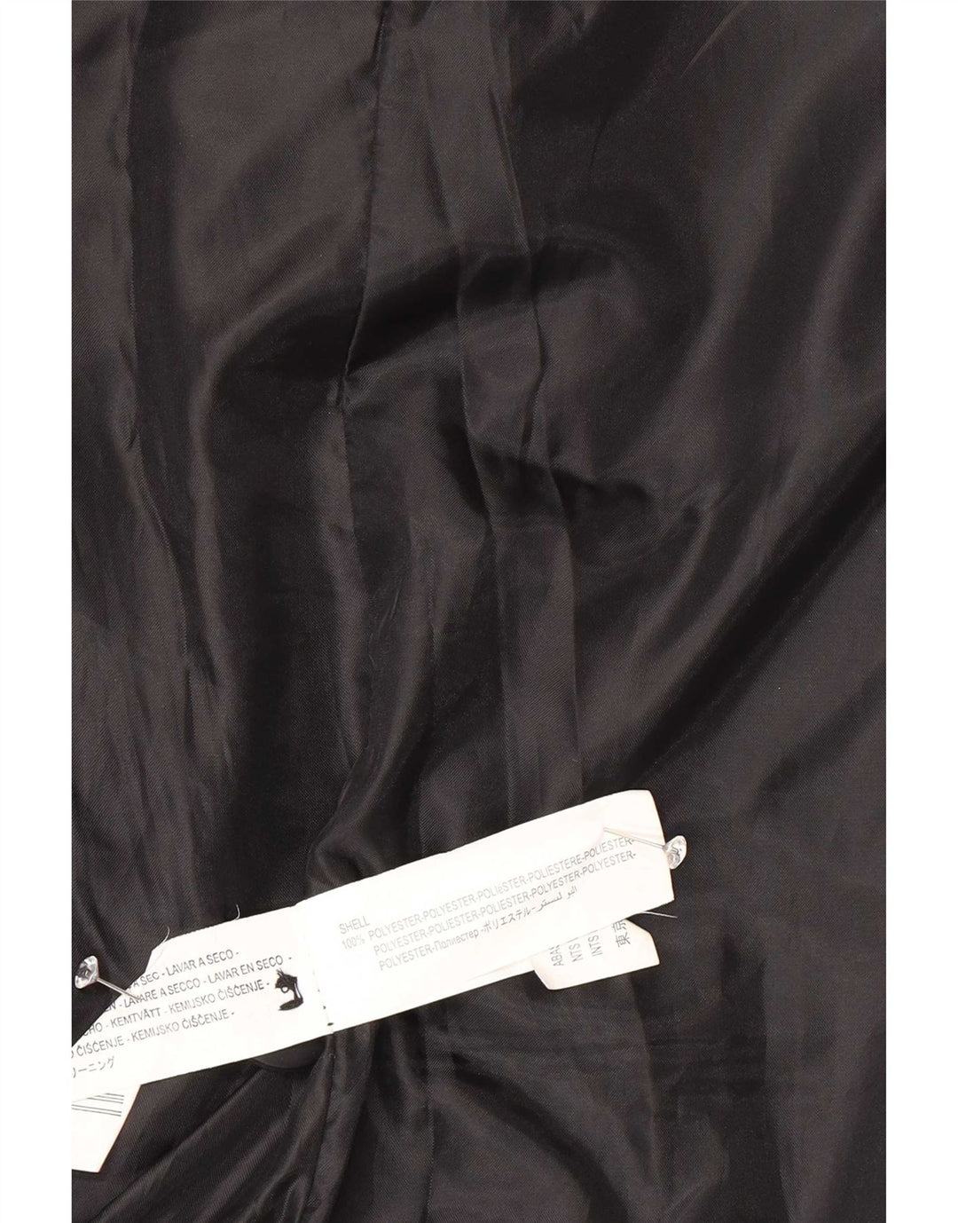 Desigual Manteau coupe classique pour femme EU 42 Grand Noir Floral Moderne
