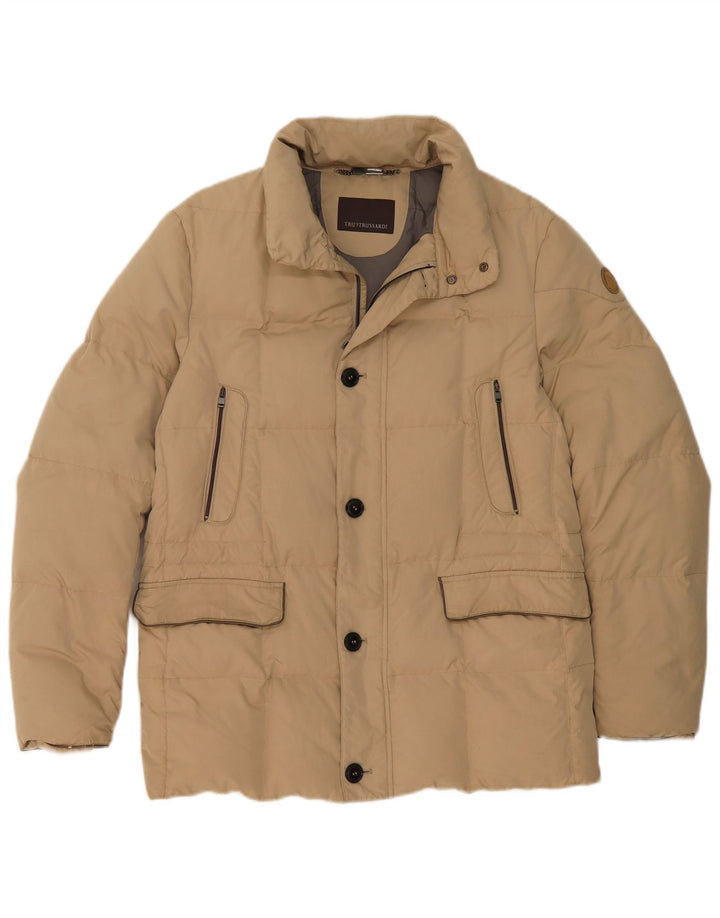 Trussardi Veste matelassée UK 38 Beige Moyen Polyamide Homme