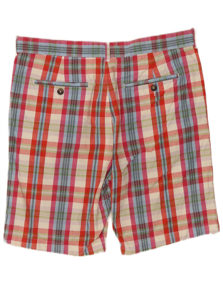 JACK WILLS Short Chino Homme W34 Grand Carreau Multicolore Coton