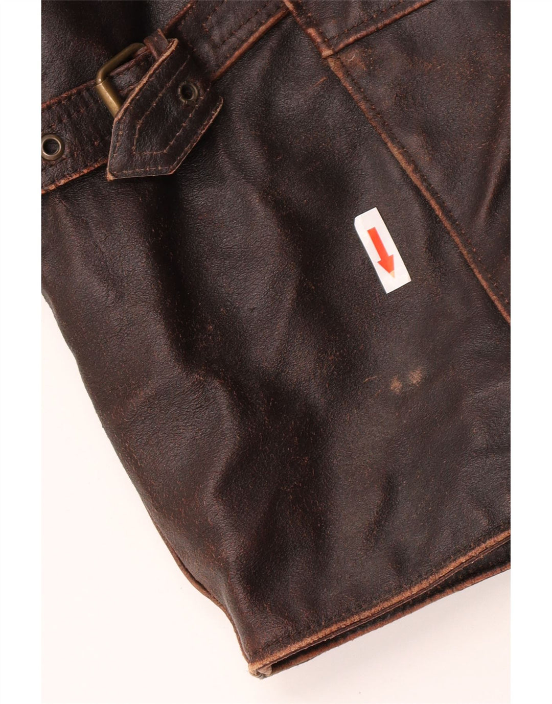 Dallas Veste en cuir pour homme UK 42 XL Cuir marron