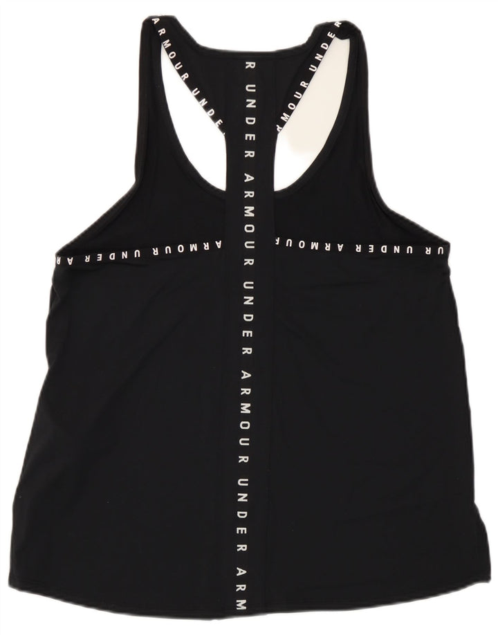 Under Armour Heat Gear Graphic Débardeur UK 14 Medium Noir Polyester