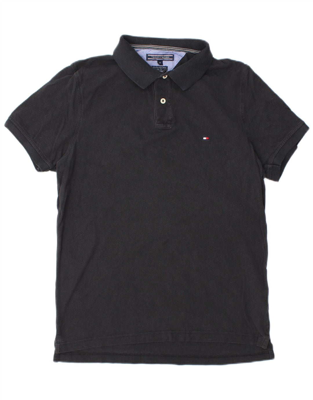 TOMMY HILFIGER Polo Slim Fit Homme Bleu Marine Moyen Coton