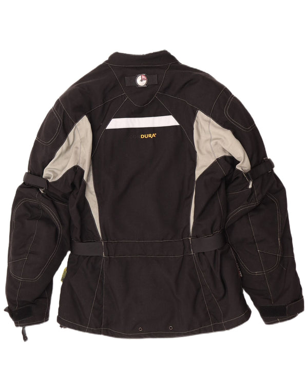 POLO Veste de moto Racer pour femme UK 14 Medium Noir Colourblock