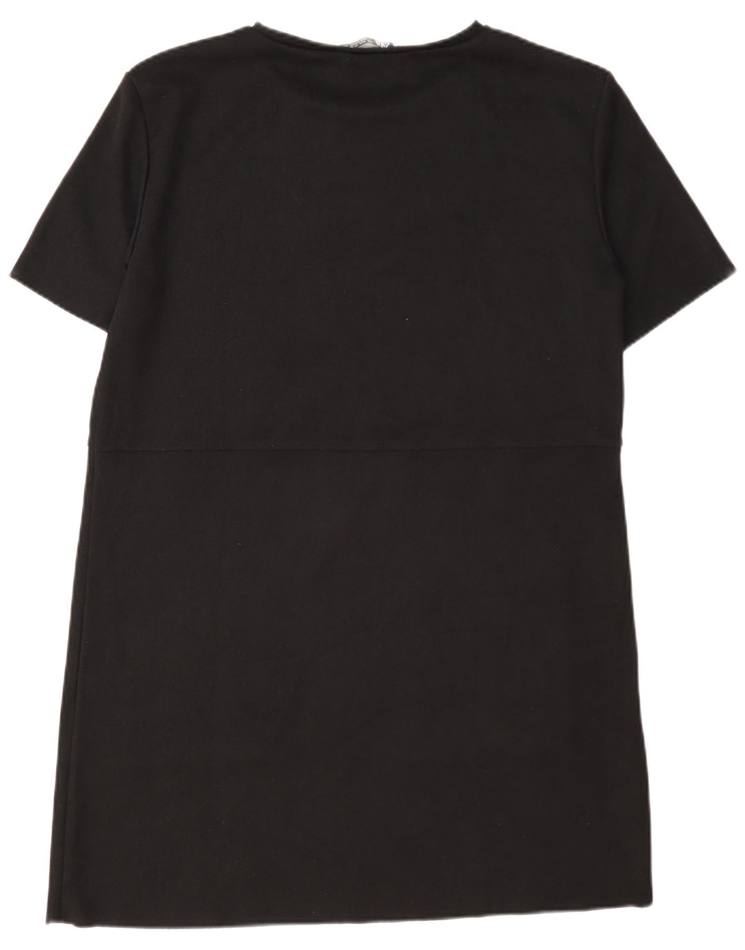 Zara Robe T-Shirt Femme UK 16 Large Noir Polyester