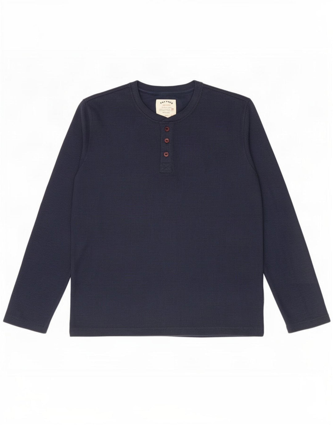 Fat Face Top Homme Manches Longues Bleu Marine Moyen Coton