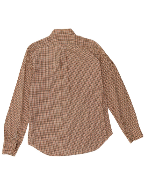 Marlboro Classics Chemise coupe classique pour homme à carreaux marron